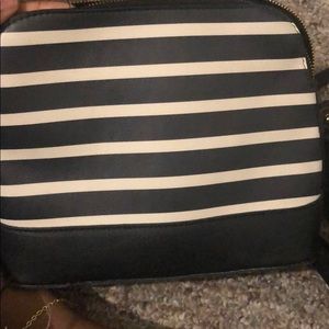 Black and white side purse